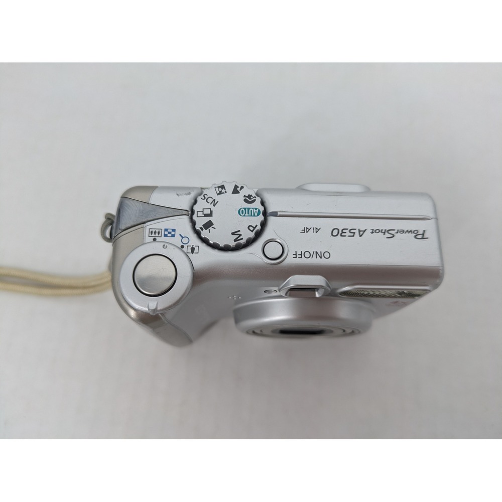 Canon PowerShot A530 Digital Camera Silver 5.0MP 4x Zoom PC1184 & Case TESTED - Picture 6 of 17